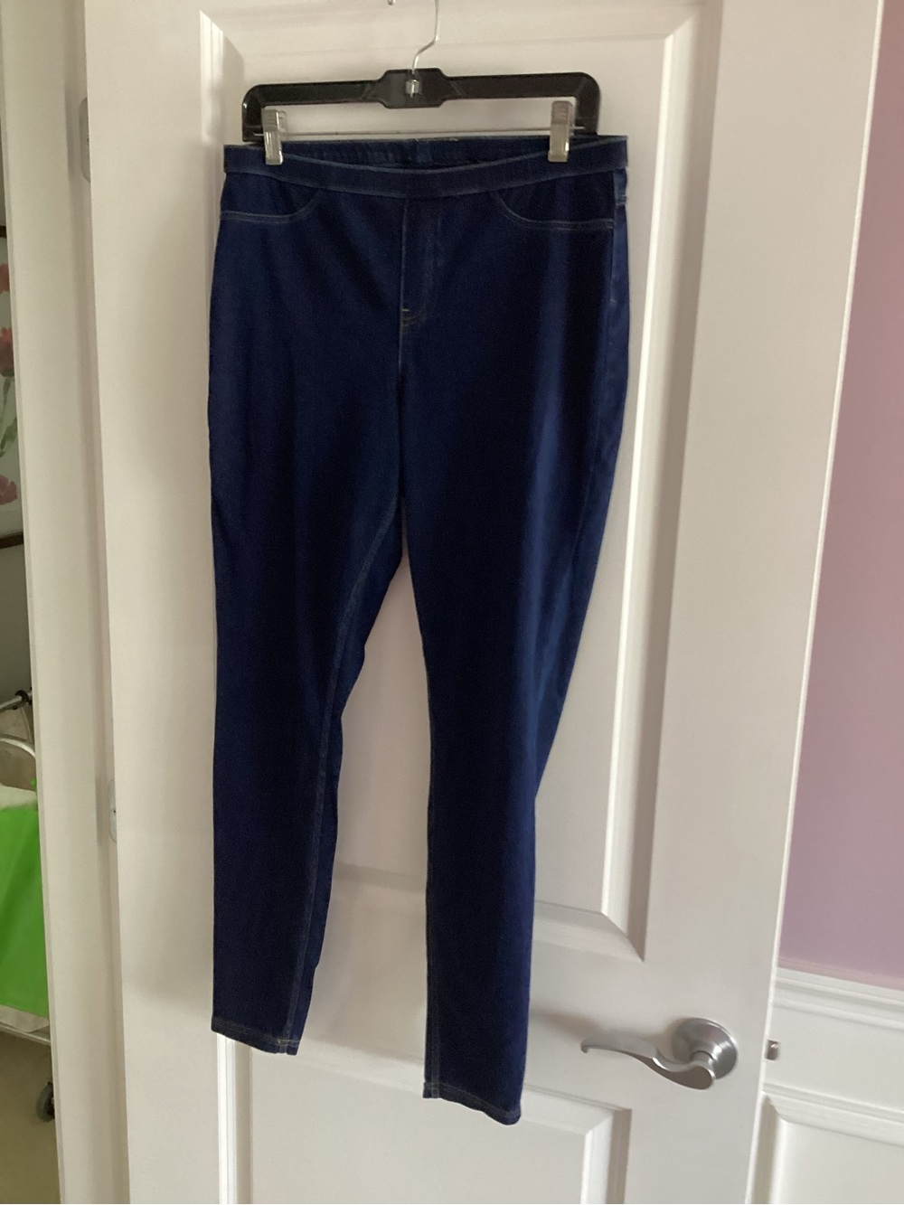 HUE Women's Navy Pull-On Leggings